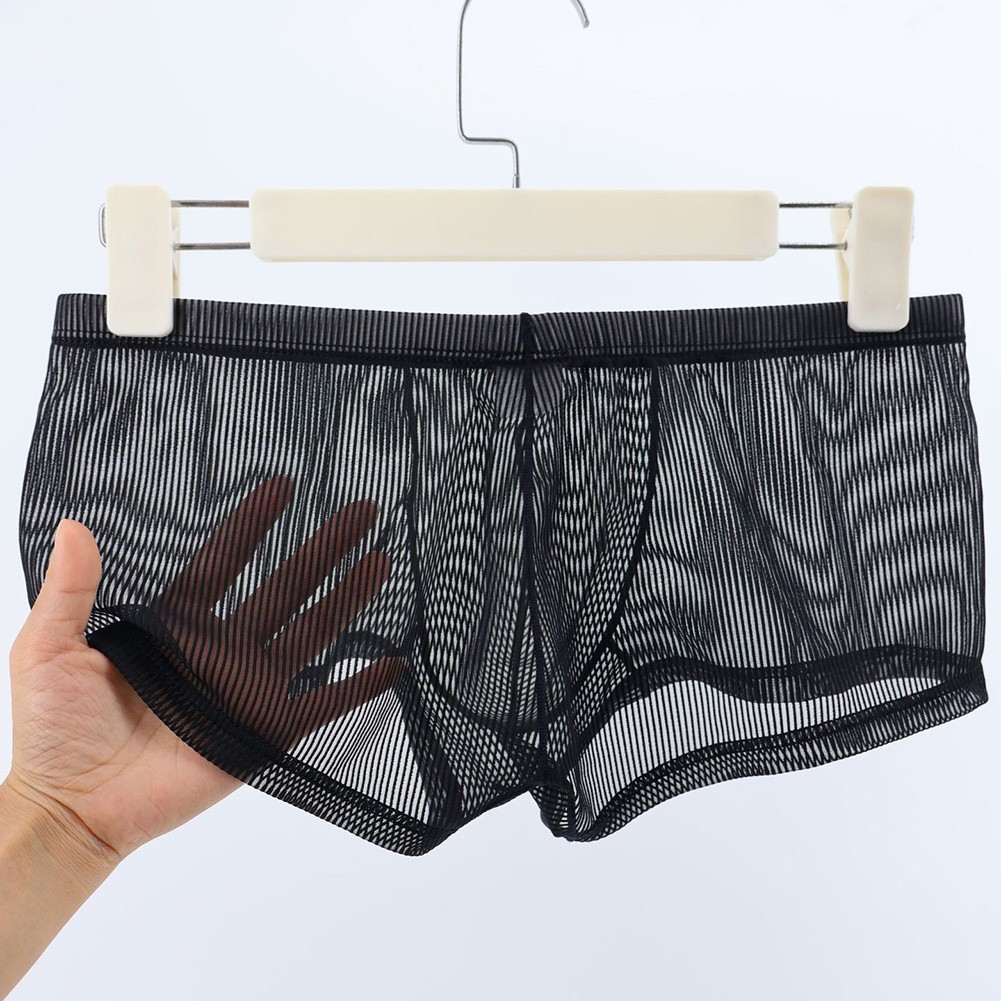 Men Underwear Translucent Underpants Indoor Relaxation Classic Theme Easy Care - Picture 40 of 42