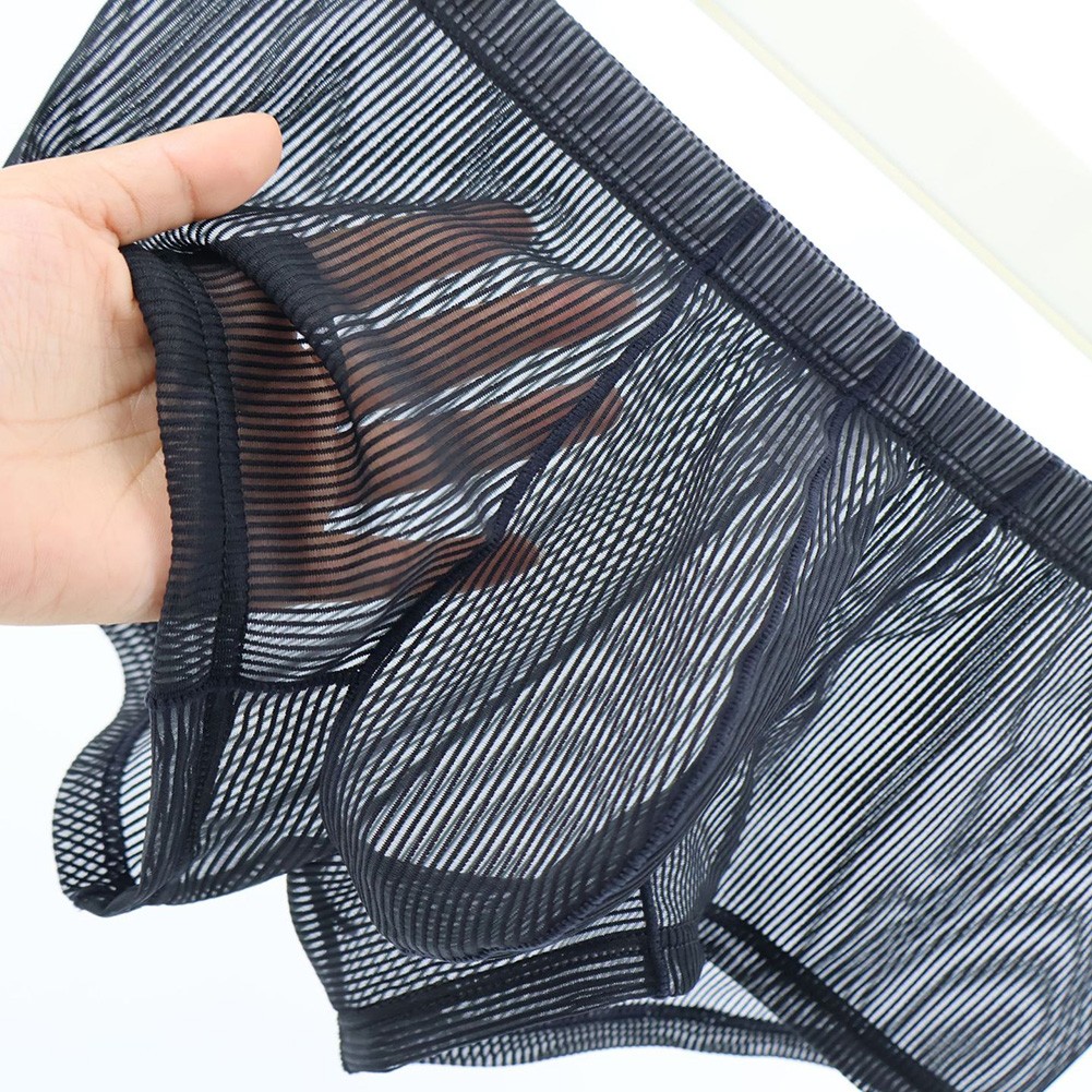 Men Underwear Translucent Underpants Indoor Relaxation Classic Theme Easy Care - Picture 41 of 42