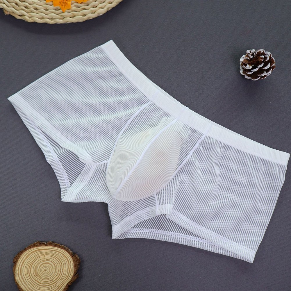 Men Underwear Translucent Underpants Indoor Relaxation Classic Theme Easy Care - Picture 23 of 42