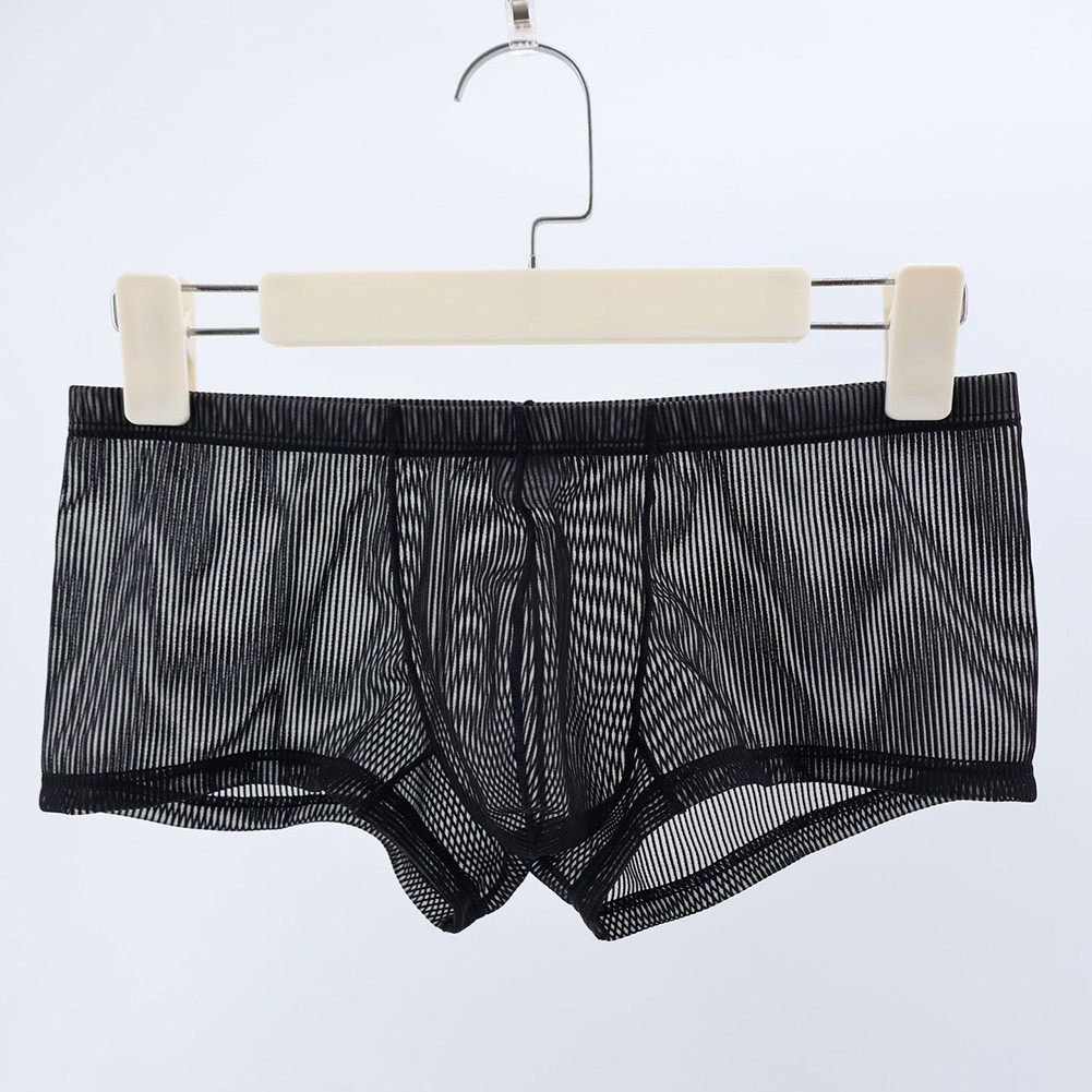 Men Underwear Translucent Underpants Indoor Relaxation Classic Theme Easy Care - Picture 39 of 42