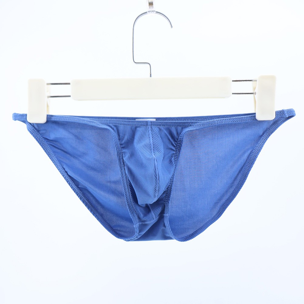 Low Rise Men Briefs Underwear Ribbing U Convex Pouch Flexible Material