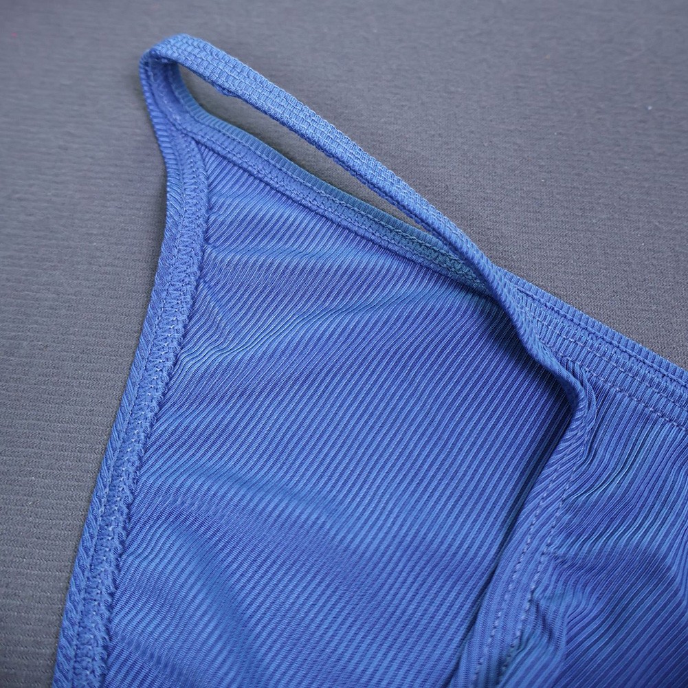 Low Rise Men Briefs Underwear Ribbing U Convex Pouch Flexible Material