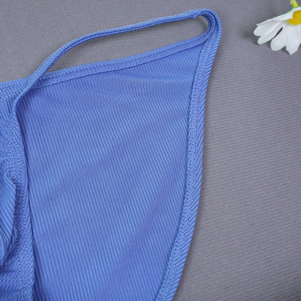 Low Rise Men Briefs Underwear Ribbing U Convex Pouch Flexible Material