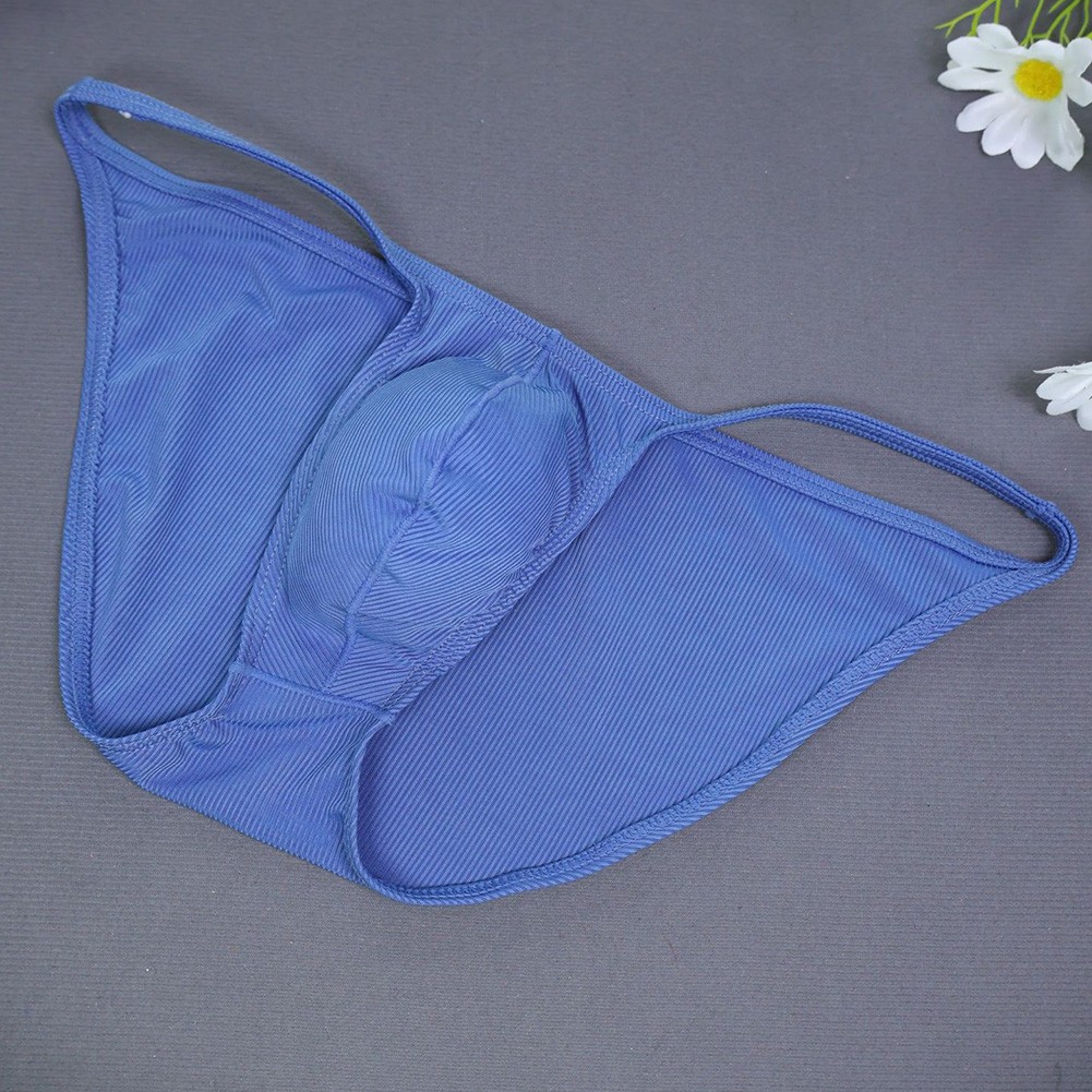 Low Rise Men Briefs Underwear Ribbing U Convex Pouch Flexible Material