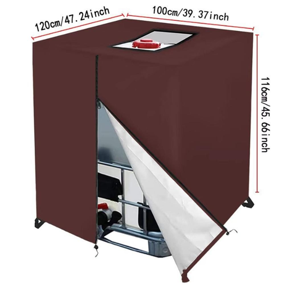 420D Oxford Stoff Abdeckhülle für IBC Container mit sicherem Kordelzug