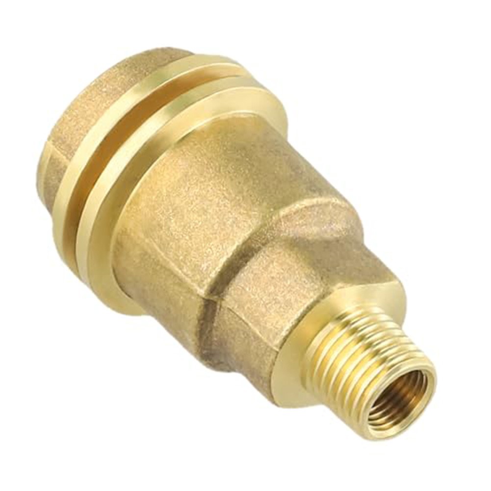 for QCC1 Nut Propane Gas Adapter Hose Fitting with 14 Inch NPT Male Thread