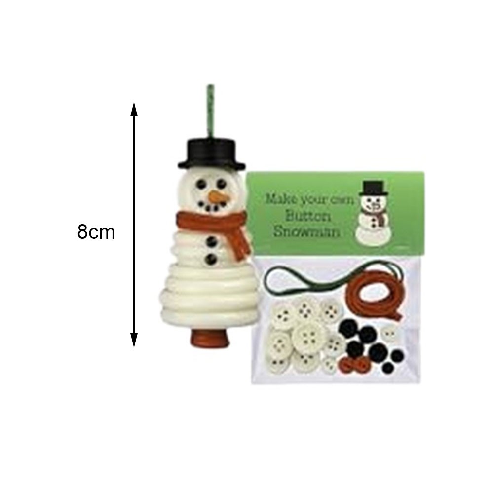 Button Christmas Ornament Kit DIY Crafting Set for Festive Decorations - Picture 20 of 23