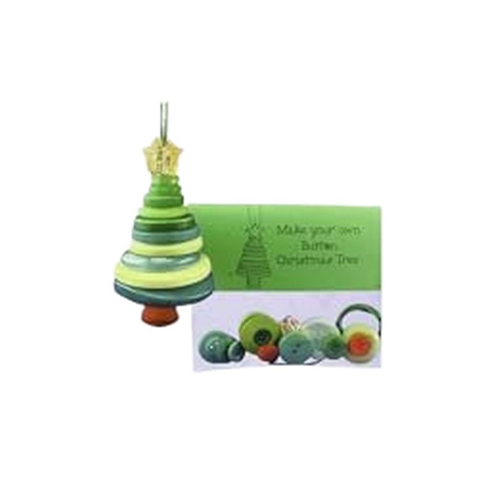 Button Christmas Ornament Kit DIY Crafting Set for Festive Decorations - Picture 13 of 23