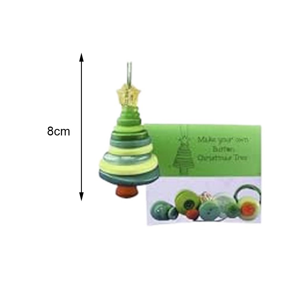 Button Christmas Ornament Kit DIY Crafting Set for Festive Decorations - Picture 14 of 23
