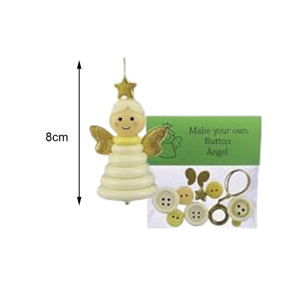 Button Christmas Ornament Kit DIY Crafting Set for Festive Decorations - Picture 11 of 23