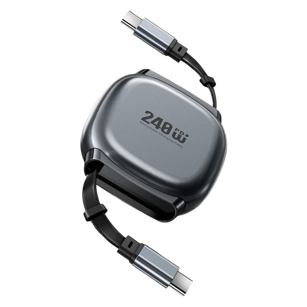 240W Super Fast Charging USB C Retractable Cable with Multiple Length Modes