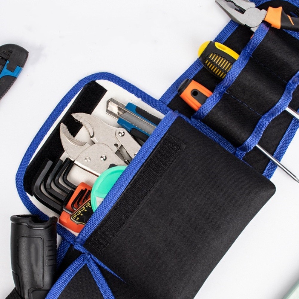 Electrician Tool Bag Belt Attachment Easy Access Tool Bag Multi-Pockets Design - Picture 8 of 9
