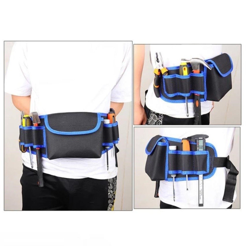 Electrician Tool Bag Belt Attachment Easy Access Tool Bag Multi-Pockets Design - Picture 5 of 9