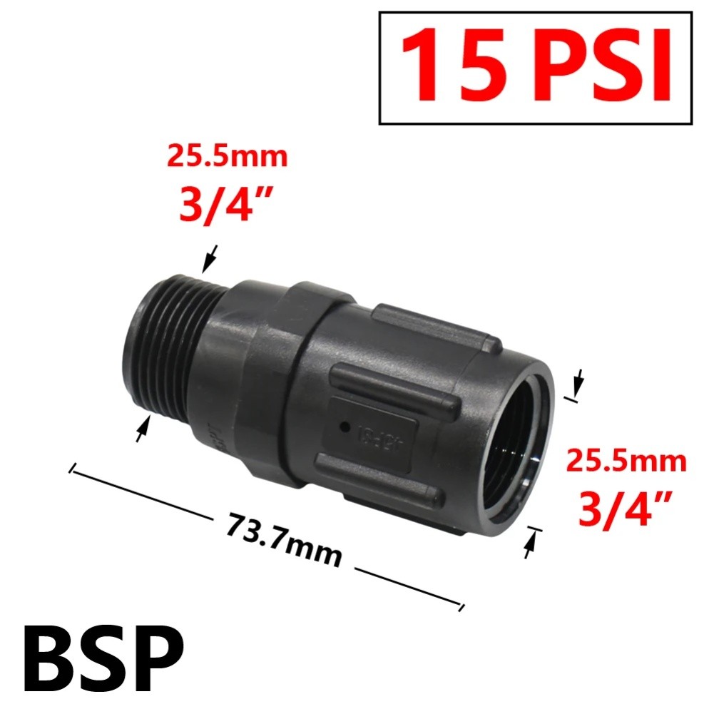 34 For BSP Thread Water Pressure Regulating Valve Adjustable for Drip Systems