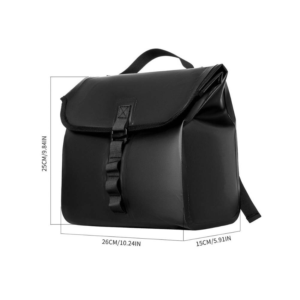 Electric Vehicle Front Rear Waterproof Bag with Adjustable Mount for Handlebar