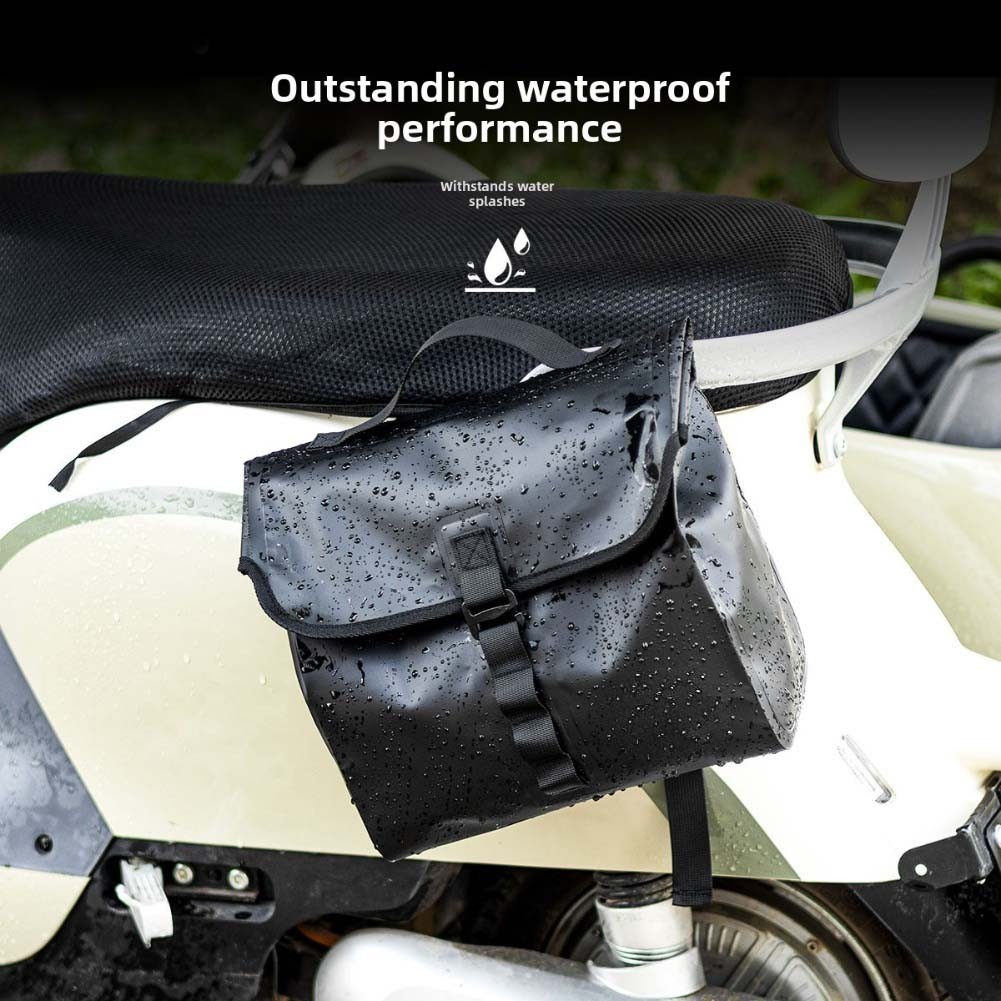 Electric Vehicle Front Rear Waterproof Bag with Adjustable Mount for Handlebar