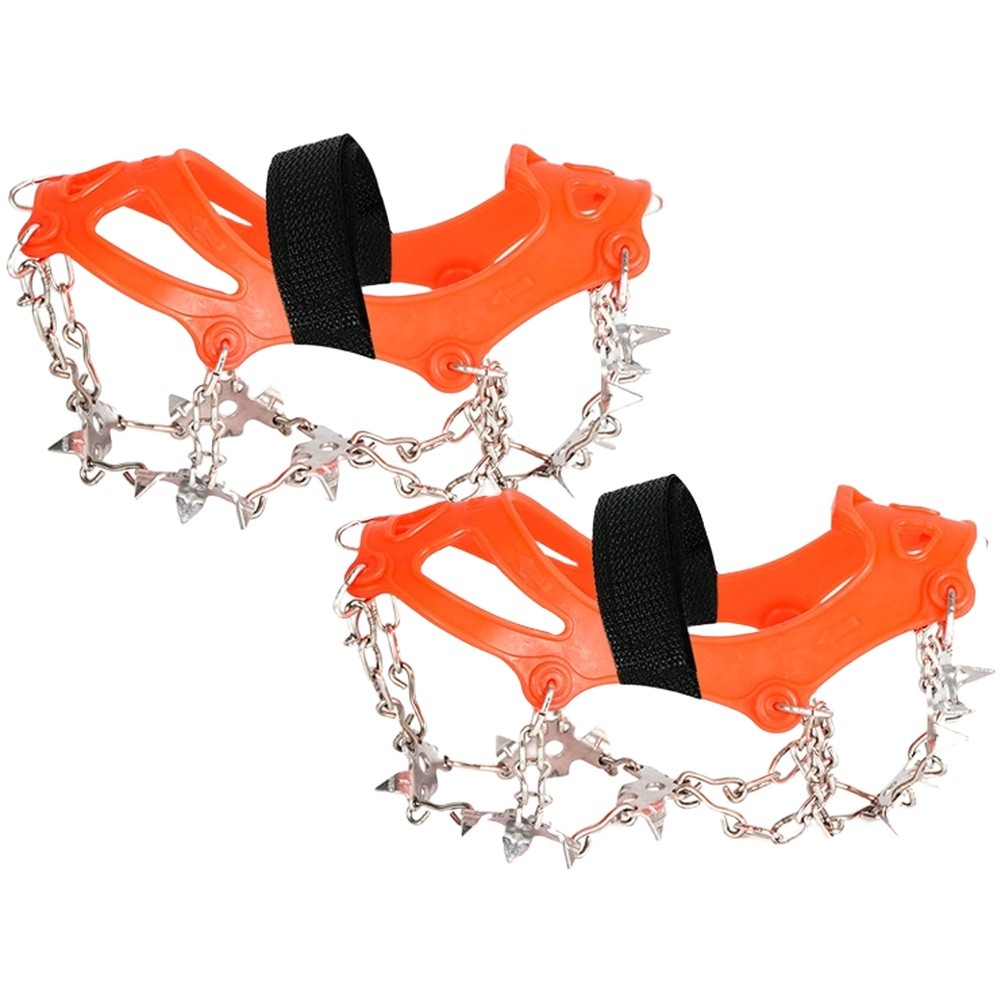 For Outdoor Lightweight Stainless Steel 18 Spike Crampons for Snow Hiking - Picture 13 of 14