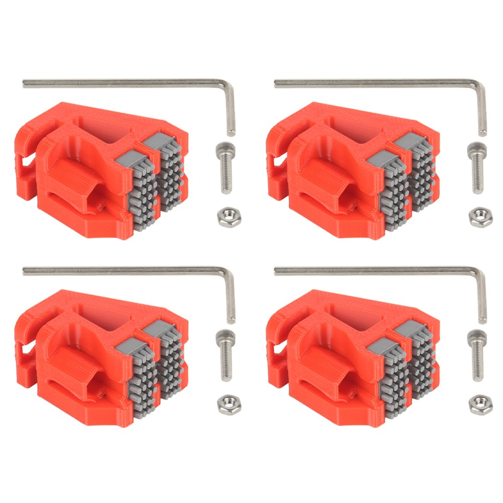 Für Bambu-Lab X1 Doppelkopfbürste 4er Pack Bürste Dual-Filament Wisch Design