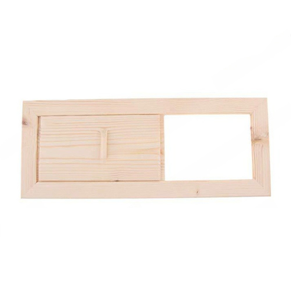 Ventilation Slider for Sauna in Hemlock Wood with Easy Installation Feature