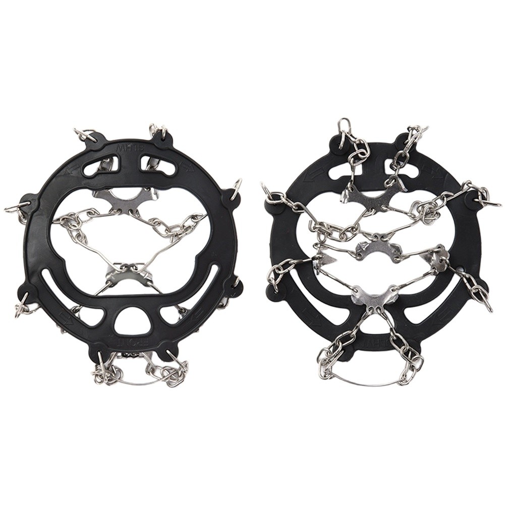 Winter Ice Claws with 8 Teeth for Hiking Boots with Non Slip Adjustable Straps