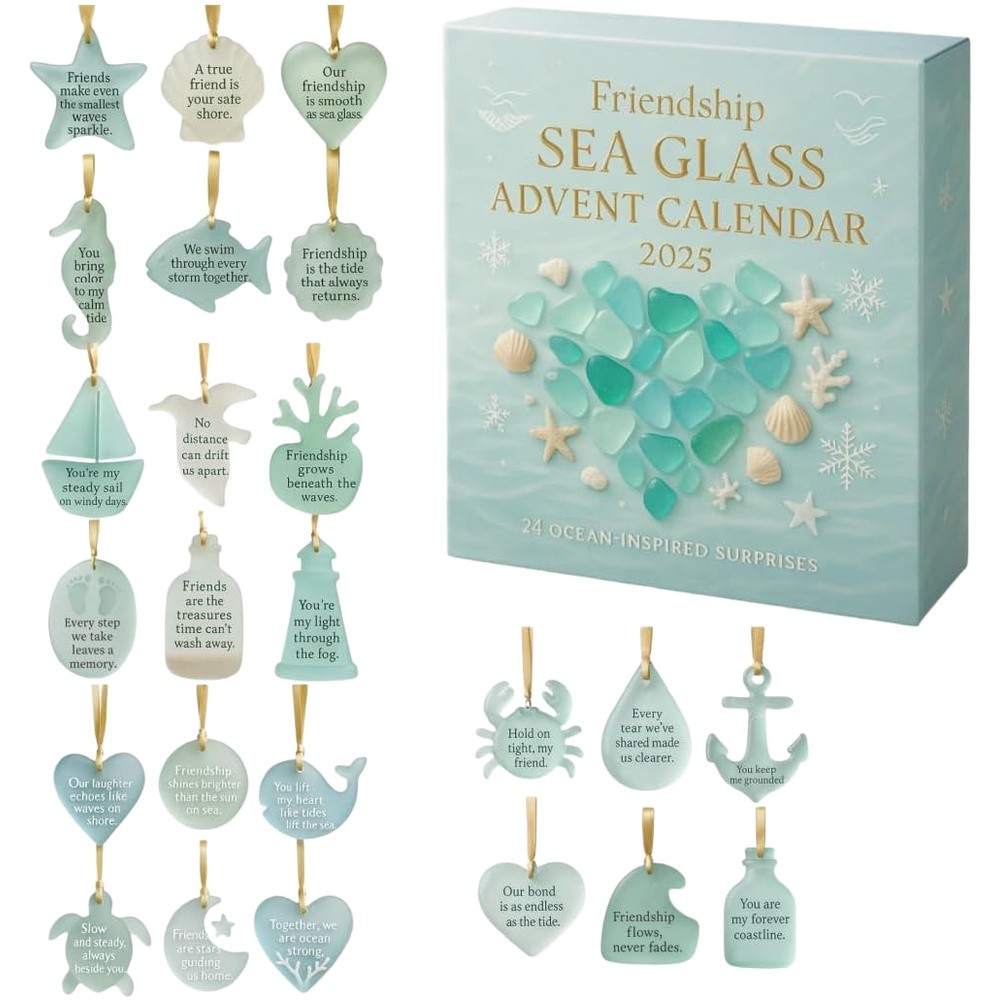 Holiday Countdown Calendar Coastal Home Decoration Heartfelt Present For Friends