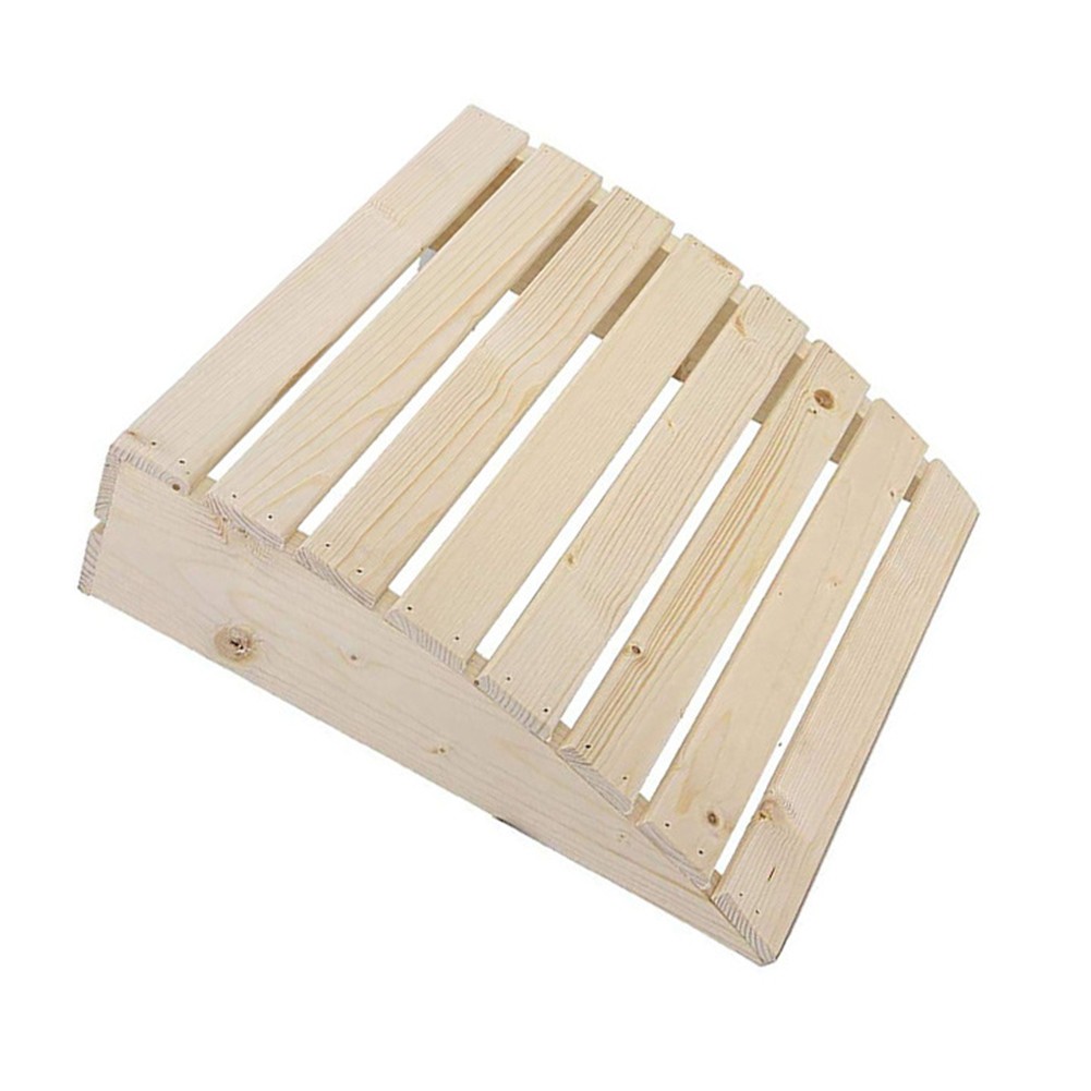 White Pine Wood Sauna Headrest 39 x 36 cm Ergonomic Curved Support for Sauna