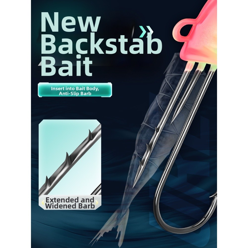 5pcs Luminous Fish Hooks Set Rockfish Hooks with Persistent Night Glow - Picture 29 of 42
