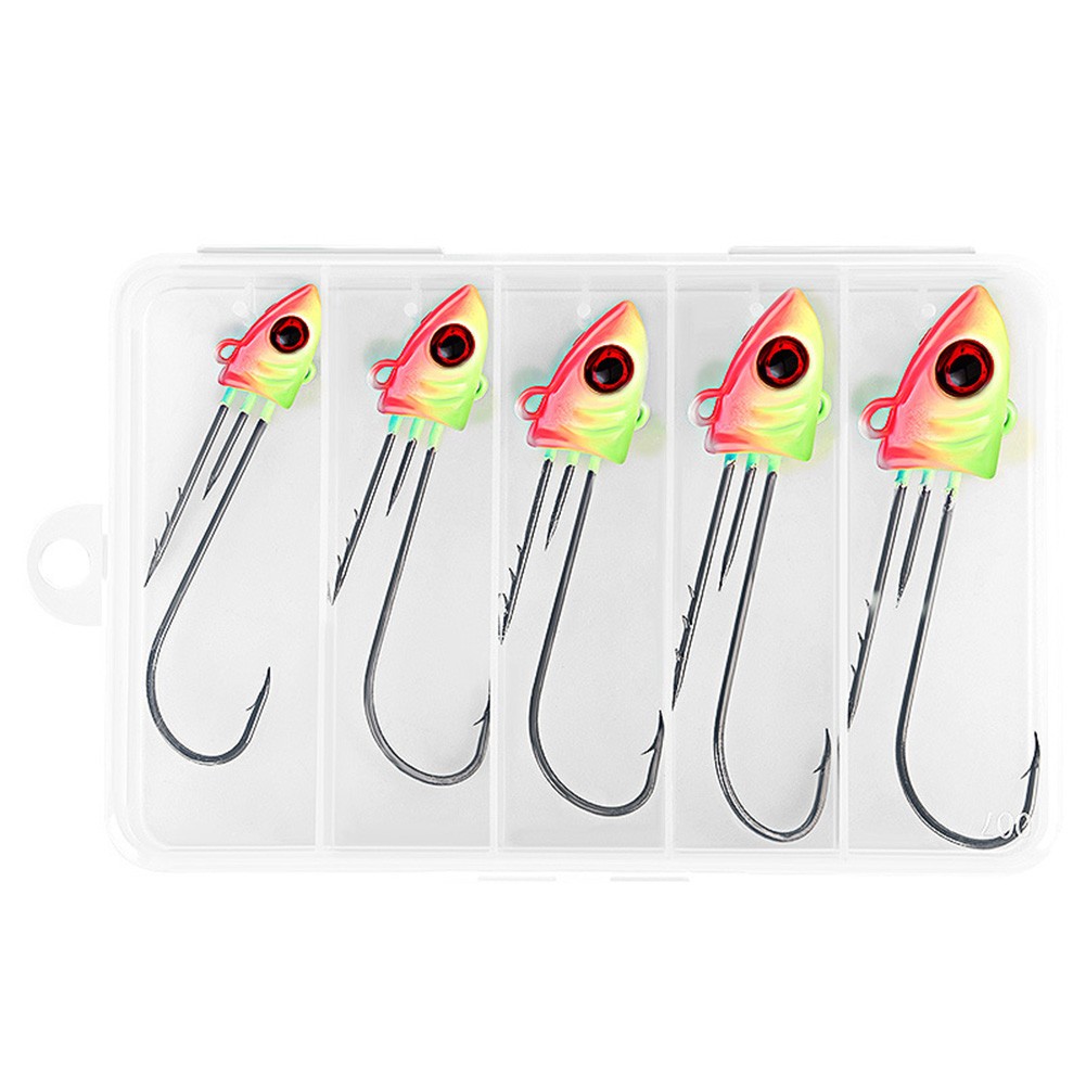 5pcs Luminous Fish Hooks Set Rockfish Hooks with Persistent Night Glow - Picture 27 of 42