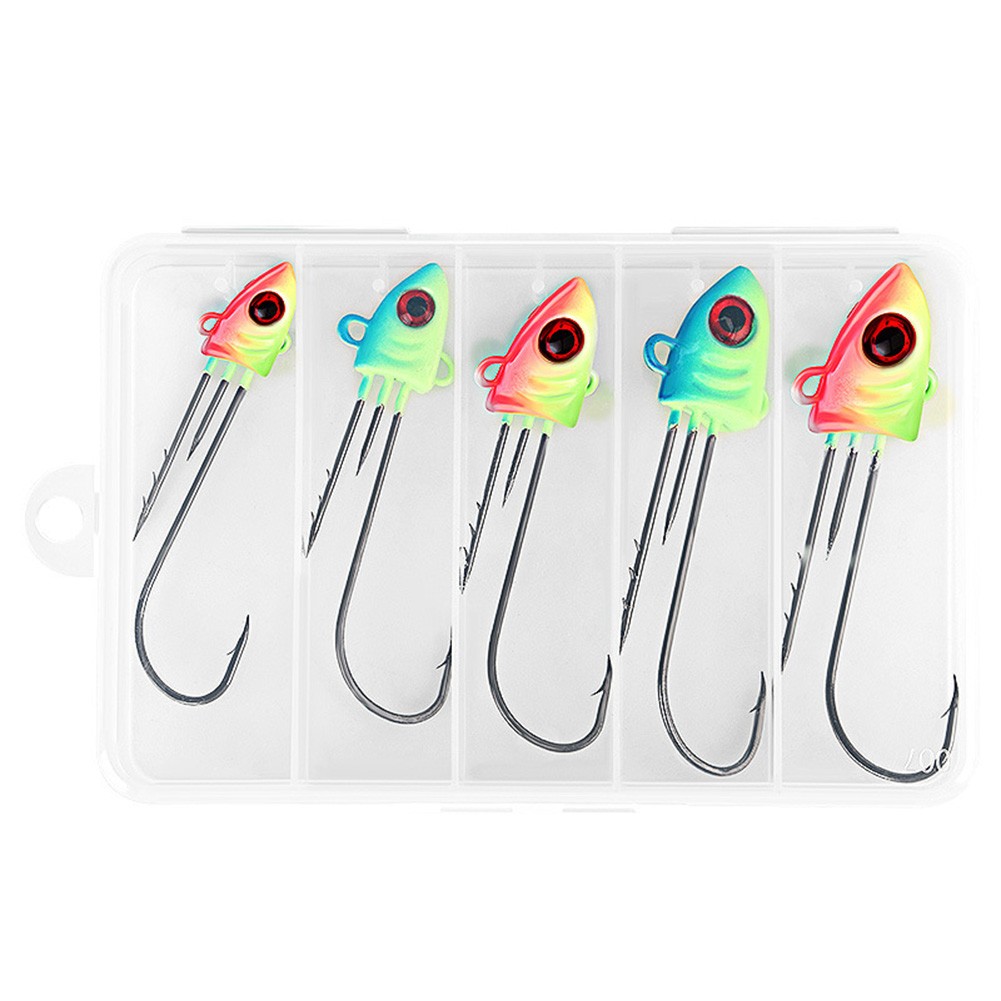 5pcs Luminous Fish Hooks Set Rockfish Hooks with Persistent Night Glow - Picture 42 of 42