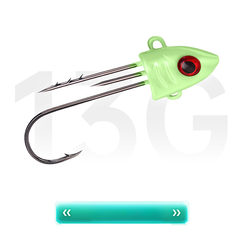 5pcs Luminous Fish Hooks Set Rockfish Hooks with Persistent Night Glow - Picture 24 of 42