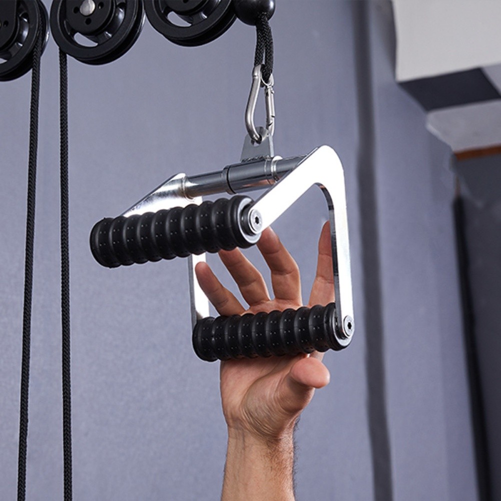 Pulldown Handle for Latissimus Dorsi Muscle Training with Swivel Attachment