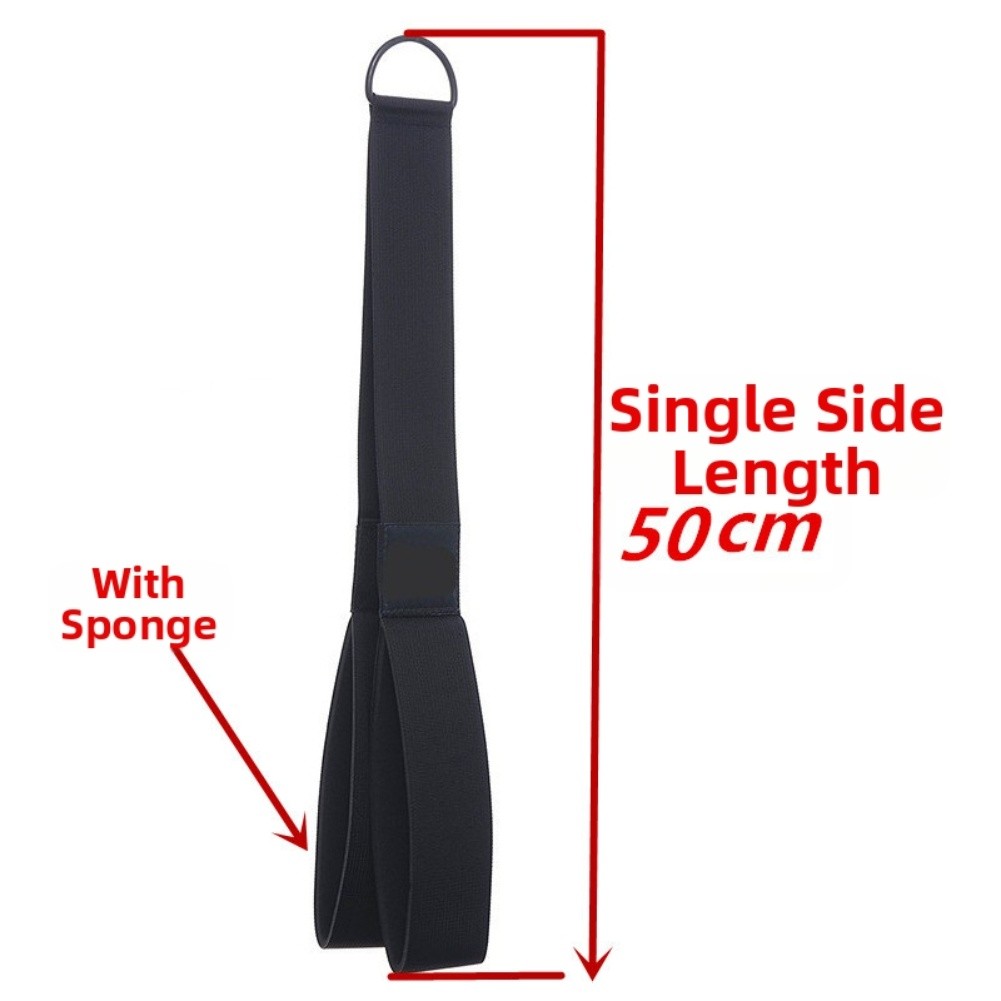 Doubleended Rope with Dual Lengths for Triceps and Lat Pulldown Exercises