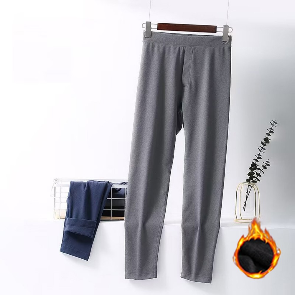 Thermal Pants for Men Full Length Fleece Lined for Slim Fit Long Johns Underwear