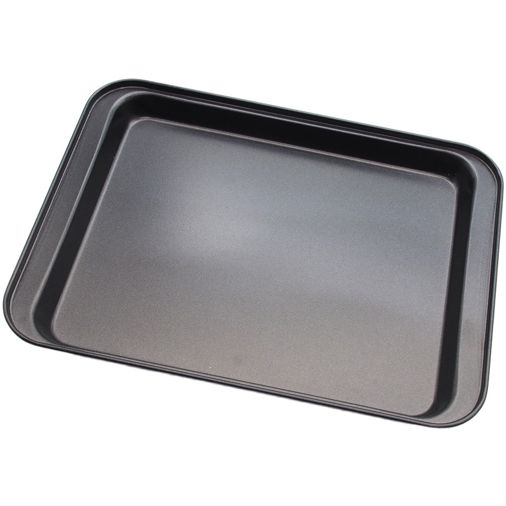 Black Oven Pan High Carbon Steel Non Coating Baking Tray with Heat Distribution