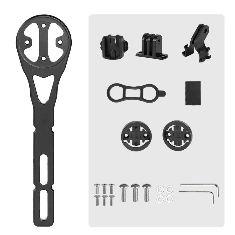 Bicycle Computer Mount Kit for Garmin For Bryton with Light and Camera Mounts