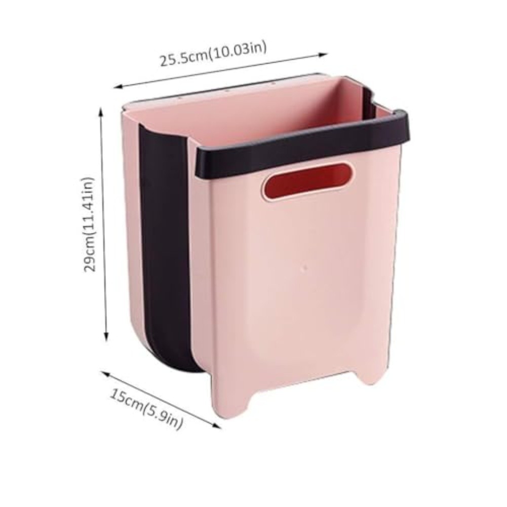 Collapsible Hanging Trash Can for Kitchen Bathroom Car Easy Installation - Produktbild 4