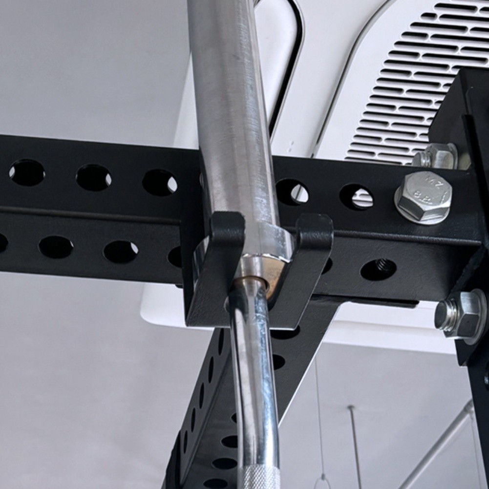 Home Gym Barbell Storage Hook Hanging Rack Mounted for Squat Rack Posts