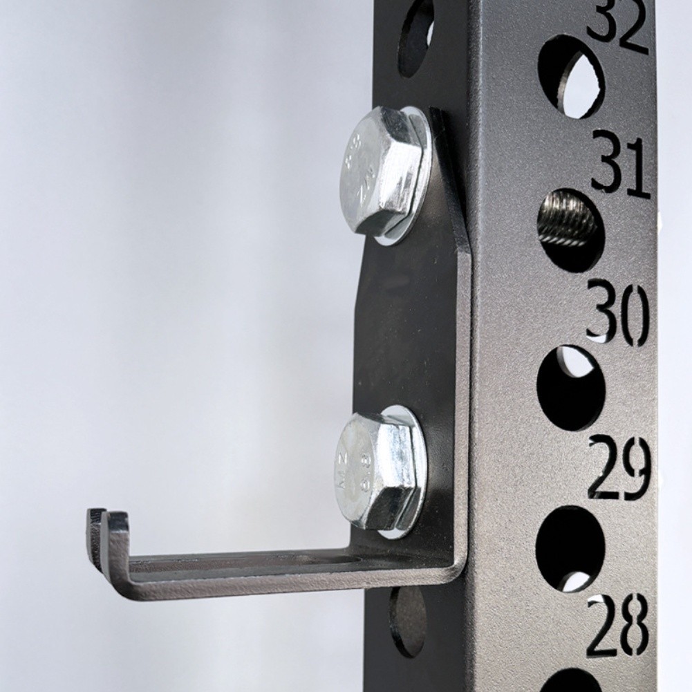 Home Gym Barbell Storage Hook Hanging Rack Mounted for Squat Rack Posts