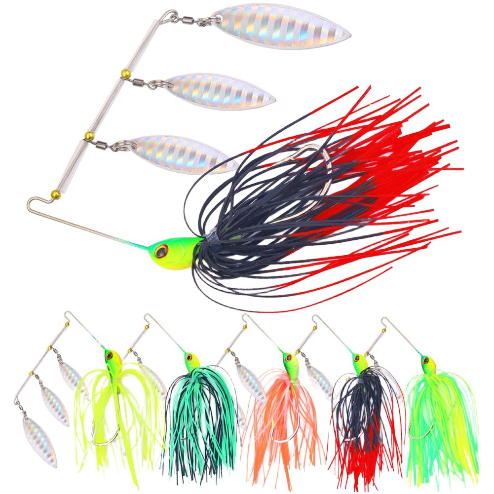 Fishing Lures 5 Pcs Kit with Realistic Fish Head Suitable for For bass Fishing