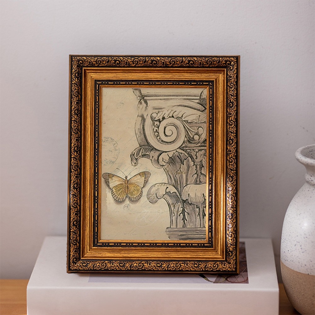 For Home Decor Ornate Photo Frame Gold Ornate Border Vintage Luxury Style - Picture 14 of 26