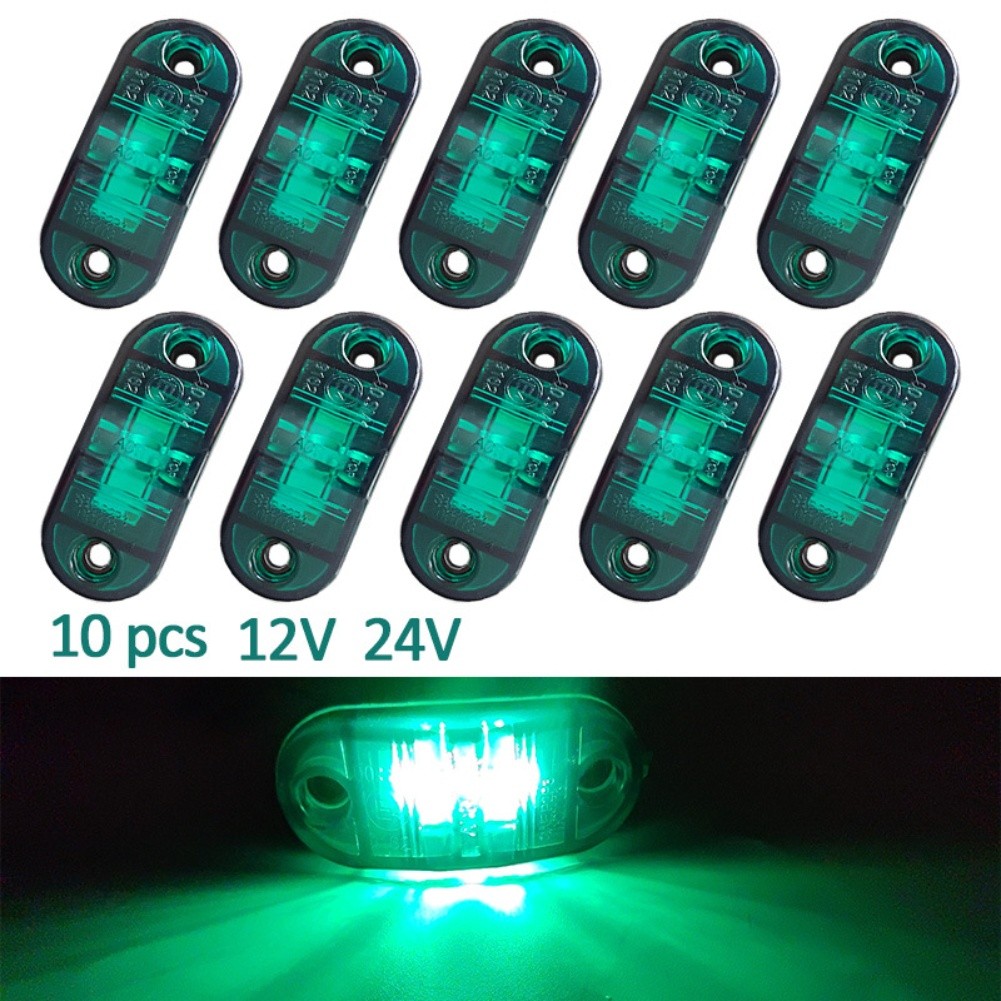 Truck Trailer LED Side Marker Lights 10 Pack Waterproof Signal Lights 12V 24V - Picture 17 of 17
