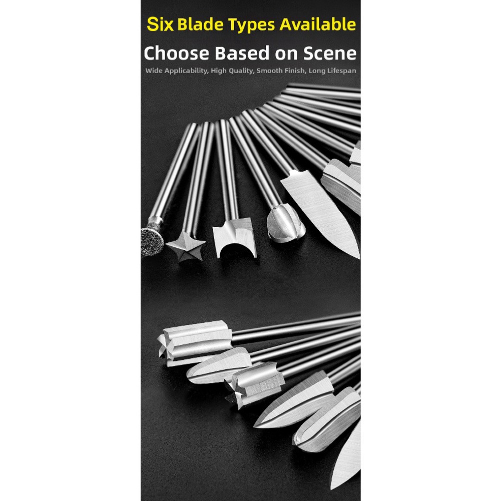 Multi Size Engraving Drill Bits Set for Use with Electric and Pneumatic Tools