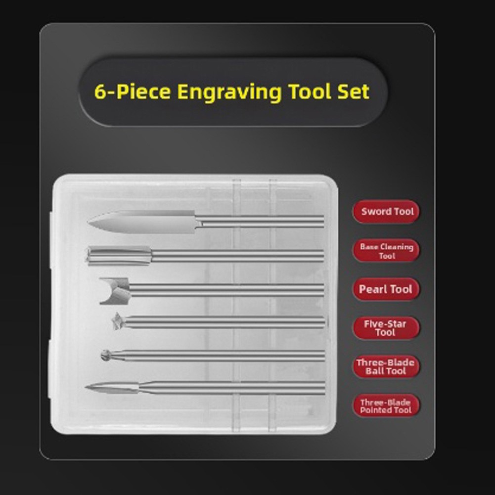 Multi Size Engraving Drill Bits Set for Use with Electric and Pneumatic Tools