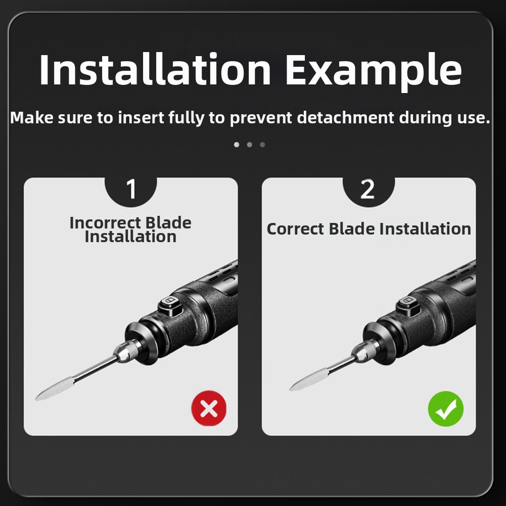 Multi Size Engraving Drill Bits Set for Use with Electric and Pneumatic Tools