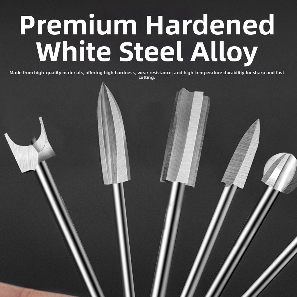 Multi Size Engraving Drill Bits Set for Use with Electric and Pneumatic Tools