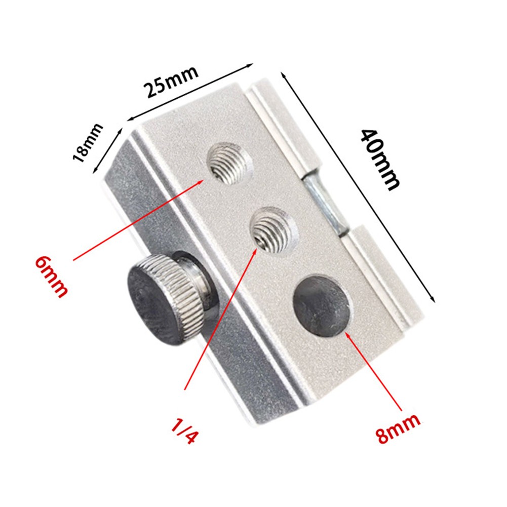Camping Table Clip Slider for IGT with Three Hole Multi Size Aluminum Alloy