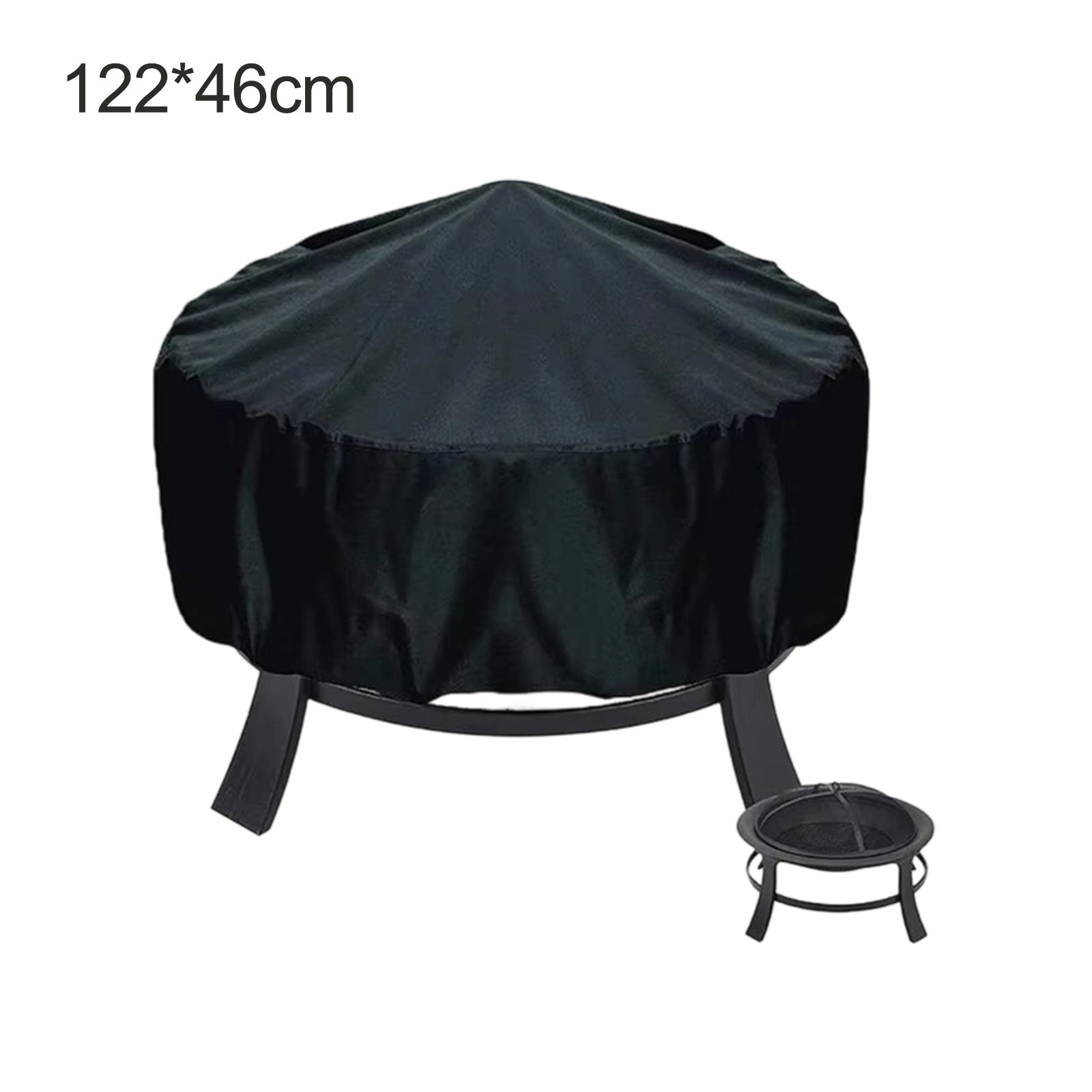 Round For Firepit Cover Waterproof Outdoor Patio Fireplace Protector