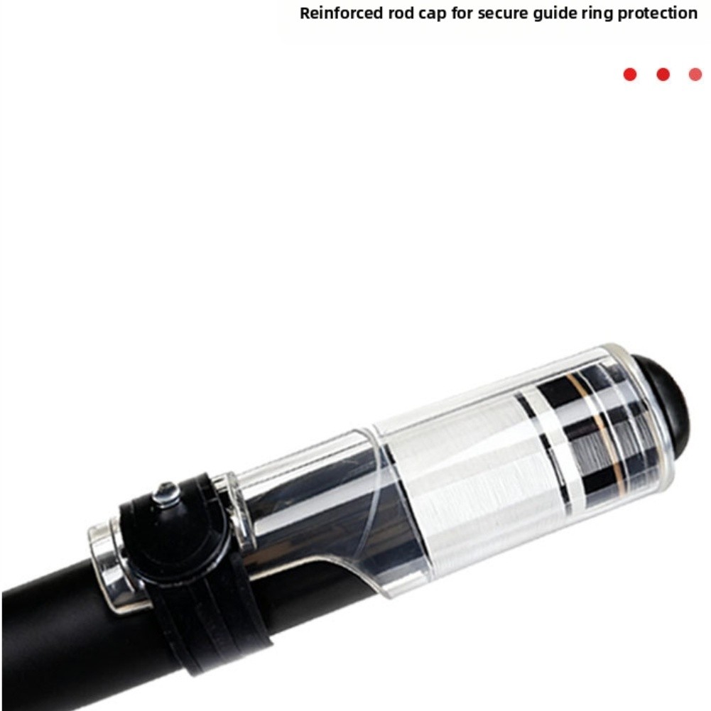 Fishing Rod Protective Cap Rubber Anticollision Front Blocking Reinforcement