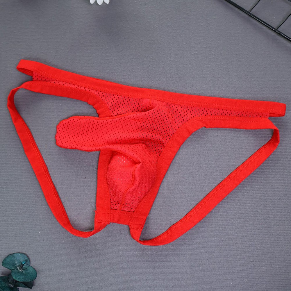 Mesh Thong Elephant Nose Pouch 80% Nylon 20% Spandex Hollow Mesh Fabric - Picture 21 of 26