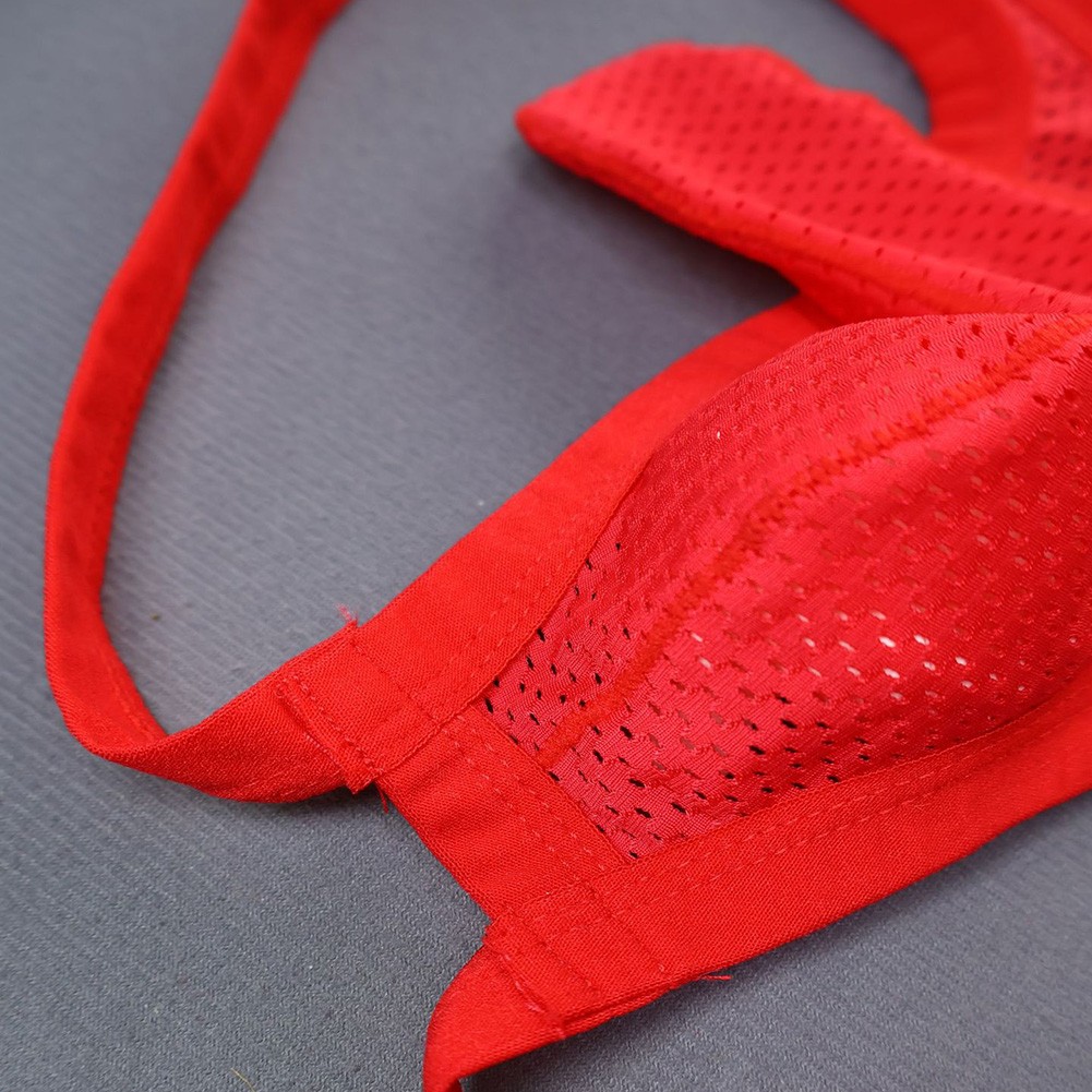 Mesh Thong Elephant Nose Pouch 80% Nylon 20% Spandex Hollow Mesh Fabric - Picture 23 of 26